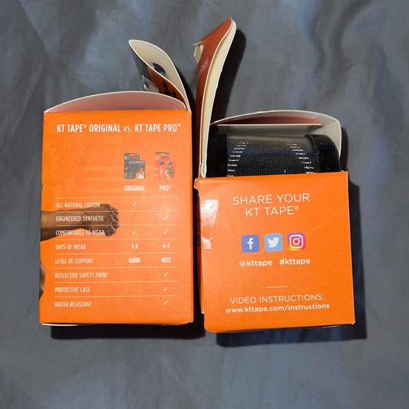 2PACK- KT Tape PRo Precut in Jet Black - Picture 4 of 12